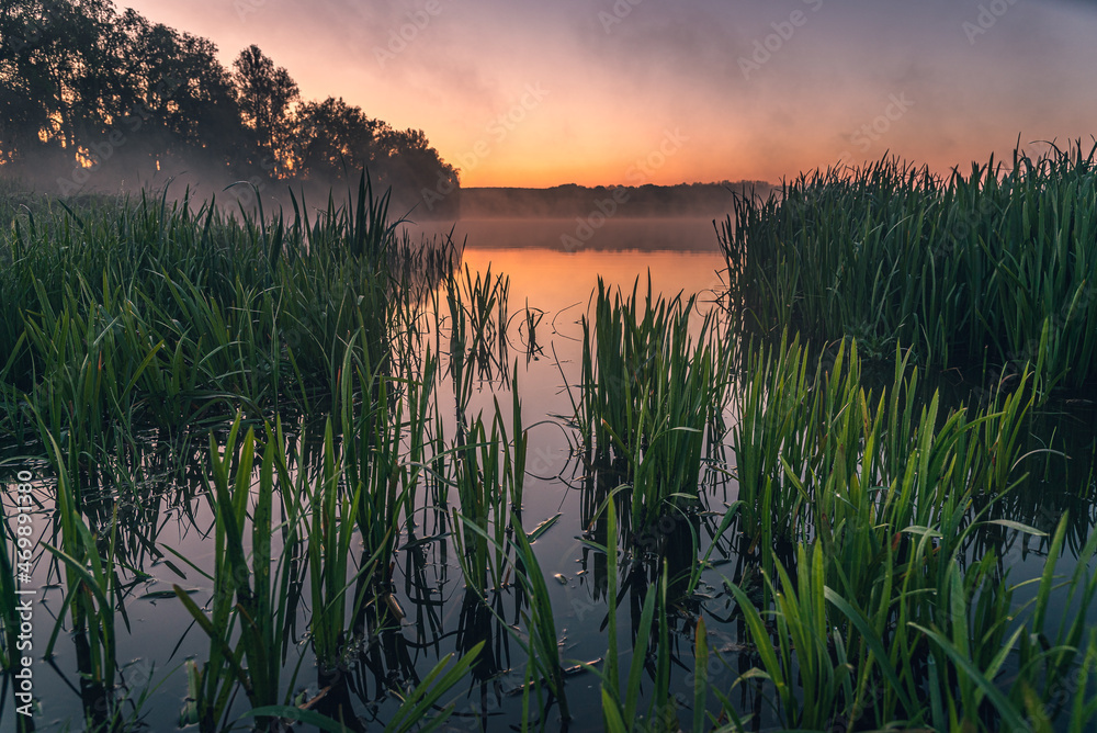 Sunrise on river Sunrise on river