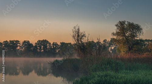 Sunrise on river