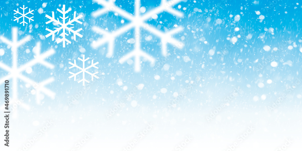 Winter background graphic with snow. For use as cmyk graphic.