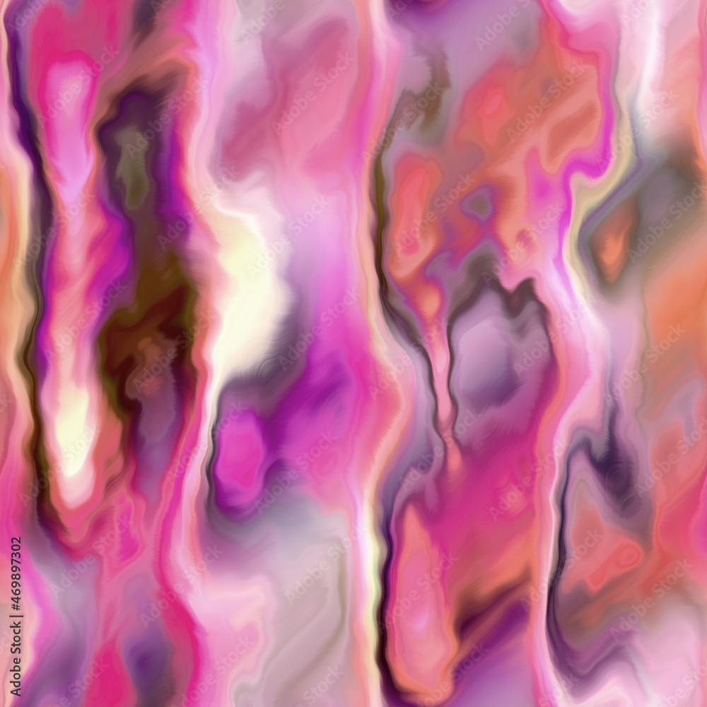  Bright marbled painted abstract active wear pattern. Seamless summer fashion organic clothing fluid ink design tile. 