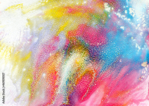 Abstract acrylic splash paint background. Splash of ink painting. Abstract paint texture on canvas. bright pastel colors.