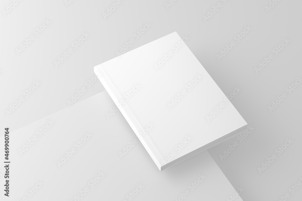Softcover Book Cover White Blank Mockup Softcover Book Cover White Blank Mockup