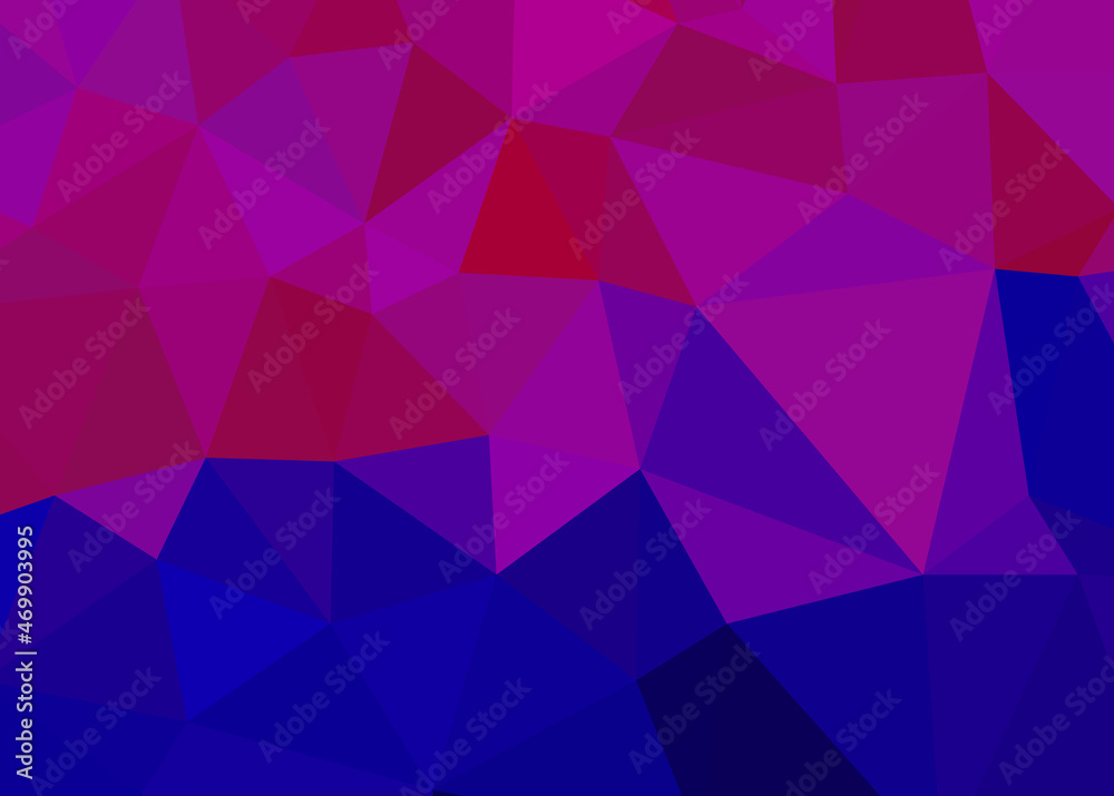 Geometric design. Dark blue ​gradient background. Geometric triangle, mosaic, abstract background EPS 10 Vector