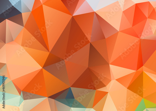 abstract orange background from crystal  you can change Vector art.