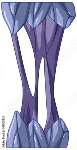 Stalactite stalagmite in cartoon style