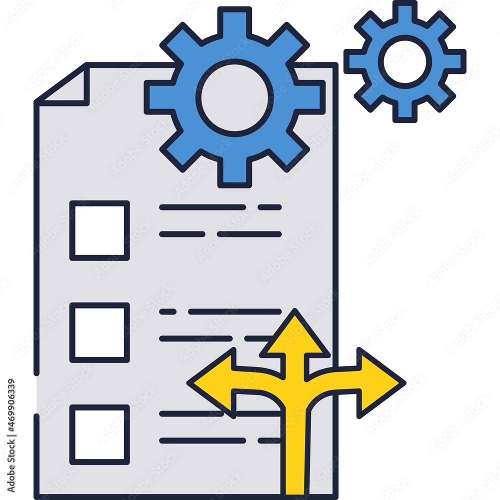 Data information managing vector digital doc icon Data information managing vector digital doc icon