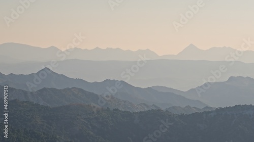 Fototapeta Naklejka Na Ścianę i Meble -  Misty Mountain Ridges