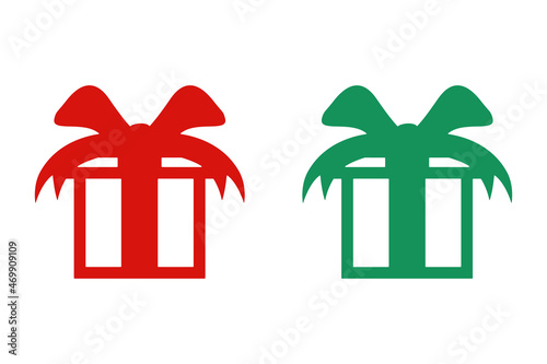 Gift boxes, presents vector icon set, Christmas gift boxes vector