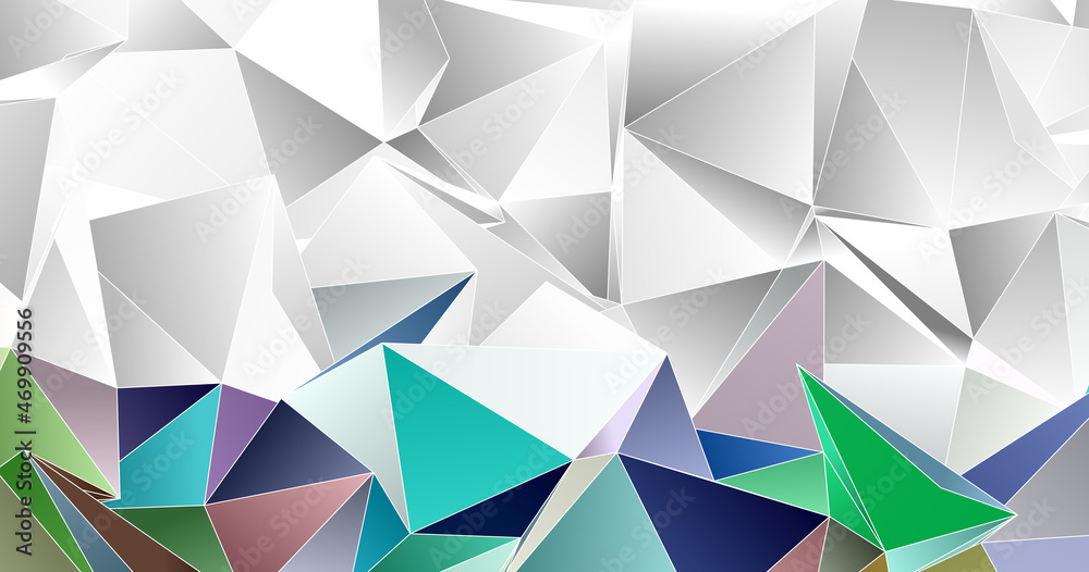 Obraz premium Abstract Low-Poly background. triangulated texture. Design 3d. Polygonal geometrical pattern. Triangular modern style