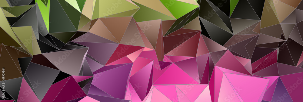 Obraz premium Abstract Low-Poly background. triangulated texture. Design 3d. Polygonal geometrical pattern. Triangular modern style