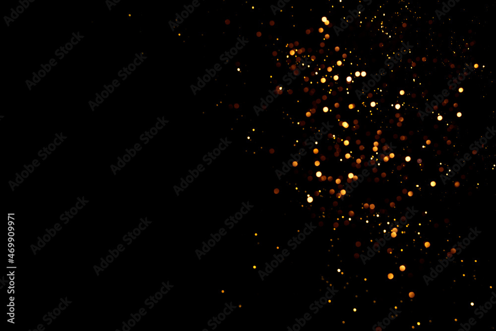 Abstract black background with defocused sequins. Abstract black background with defocused sequins.