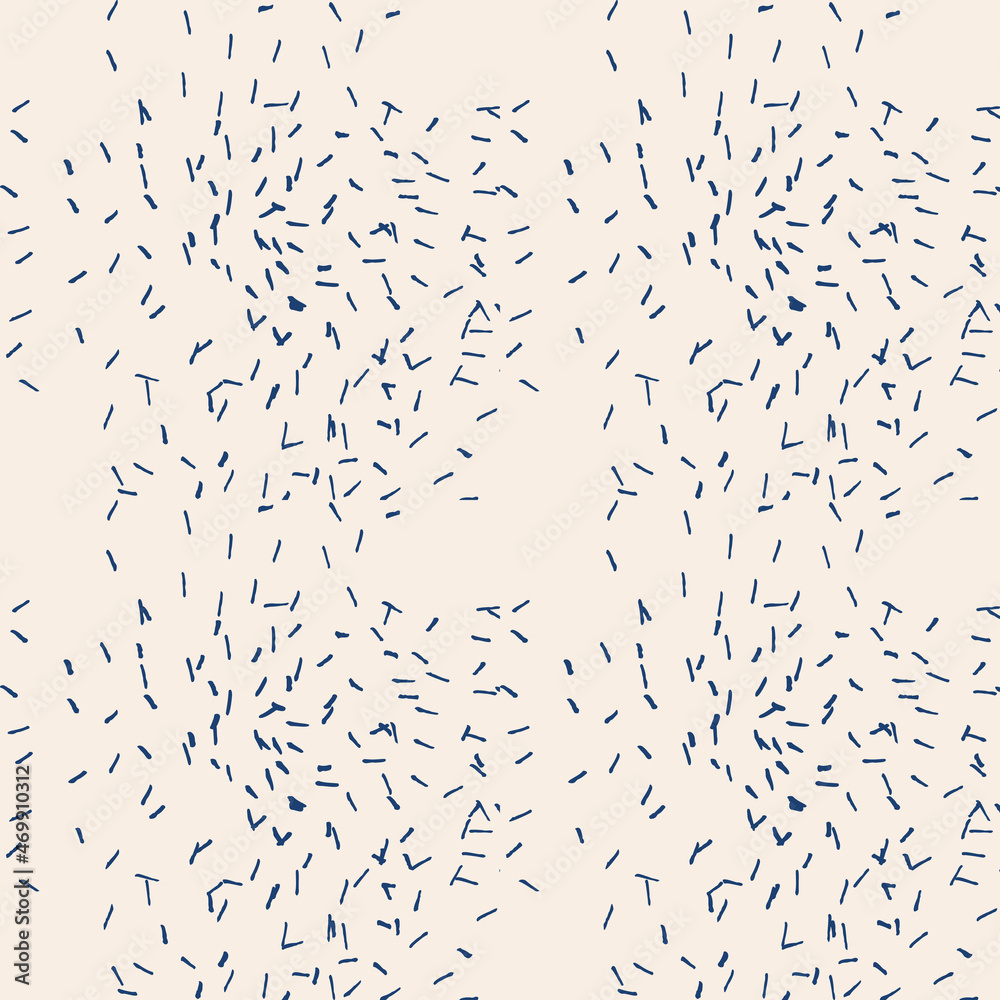 Indigo tie dye shibori vector seamless pattern. Minimalist geometric oriental tile repeat in navy blue and off white. Organic texture. Japanese traditional print. Indigo tie dye shibori vector seamless pattern. Minimalist geometric oriental tile repeat in navy blue and off white. Organic texture. Japanese traditional print.