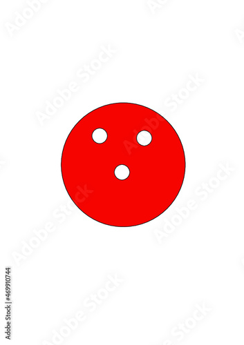 red bowling ball