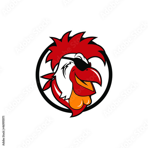 Powerful Emblem or Sticker. Rockstar Chickens.