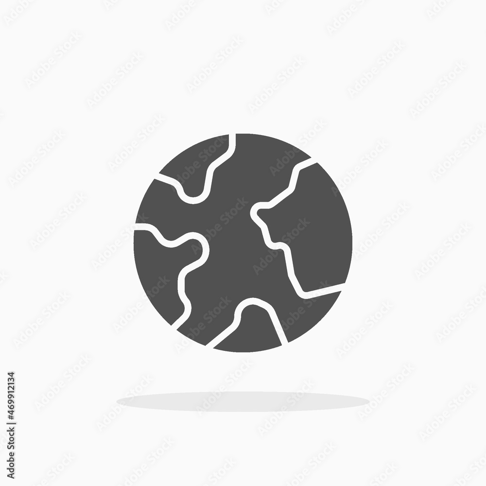 Earth icon. Vector illustration. Enjoy this icon for your project. Earth icon. Vector illustration. Enjoy this icon for your project.