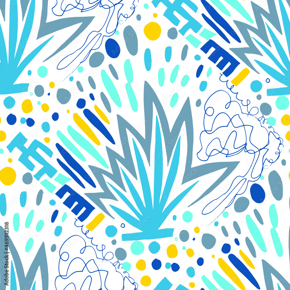 Bright, summery abstract print