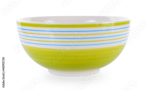 empty bowl isolated on white background