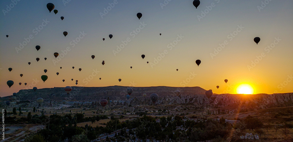 sunset in the air