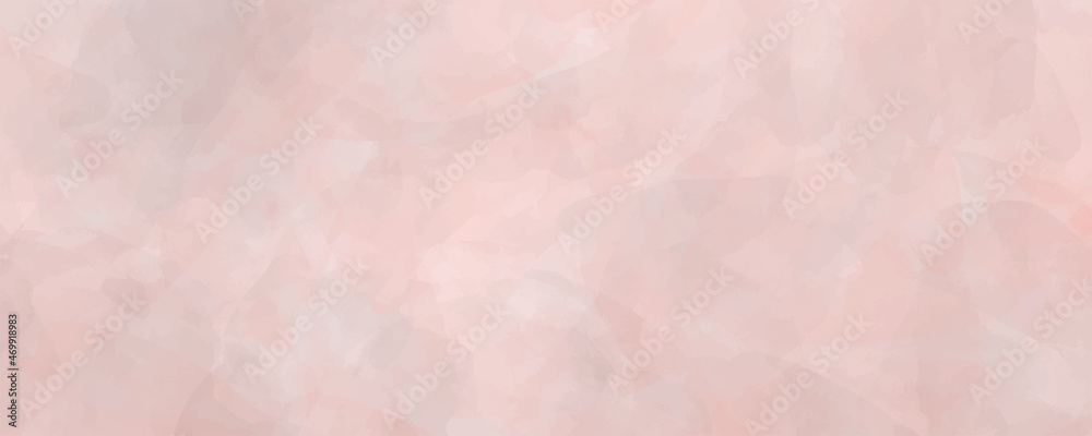 Vector pink watercolor background. Hand painted watercolour texture for cards, cover, banner or wallpaper. Pastel color watercolour banner. Brushstrokes and splashes. Abstract art template for design.