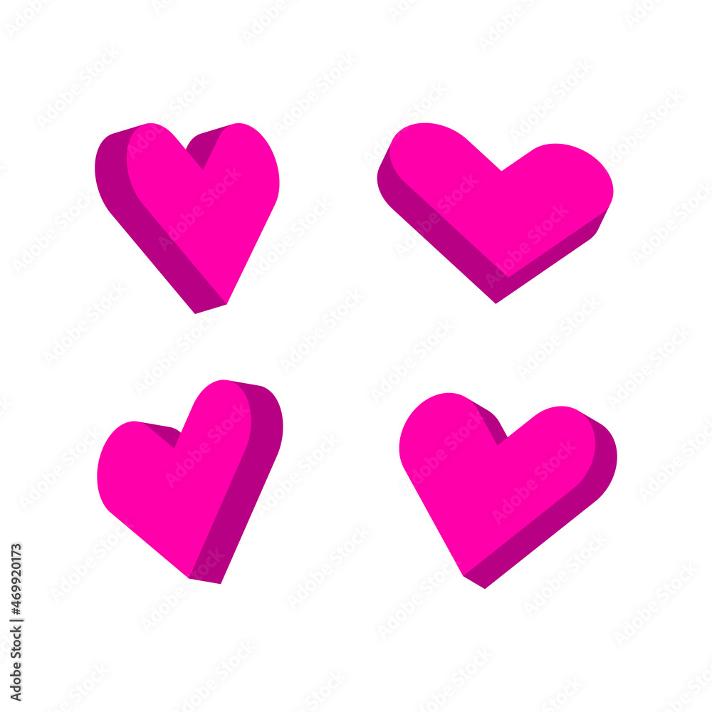 3D Heart Icon Pack