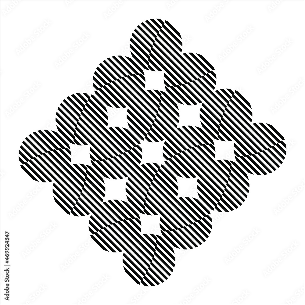 Lines Motifs Pattern Circle-Shaped. Decoration for Interior, Exterior, Carpet, Textile, Garment, Cloth, Silk, Tile, Plastic, Paper, Wrapping, Wallpaper, Pillow, Sofa, Background, Ect. Vector 