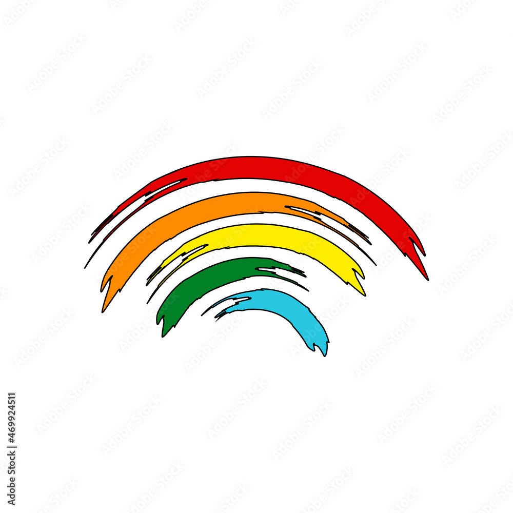 Fototapeta premium rainbow logo icon design template vector