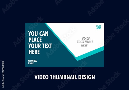 Unique and colorful graphic of video thumbnail
