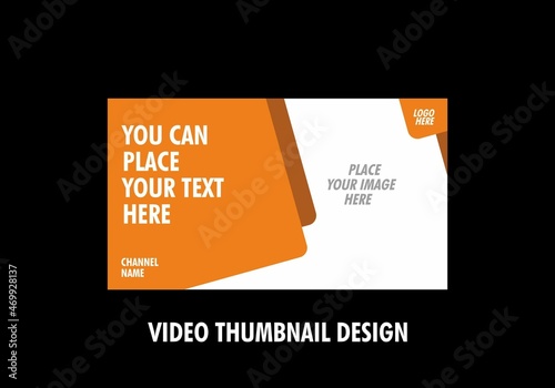 Unique and colorful graphic of video thumbnail