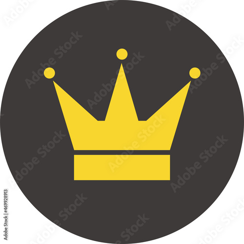 金色の王冠のアイコン。ランキングなどの用途にどうぞ。