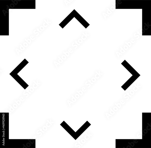 フォーカスアイコンのベクターイメージ。
