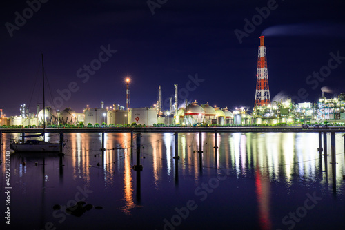 四日市　霞ヶ浦緑地からの工場夜景 © yako