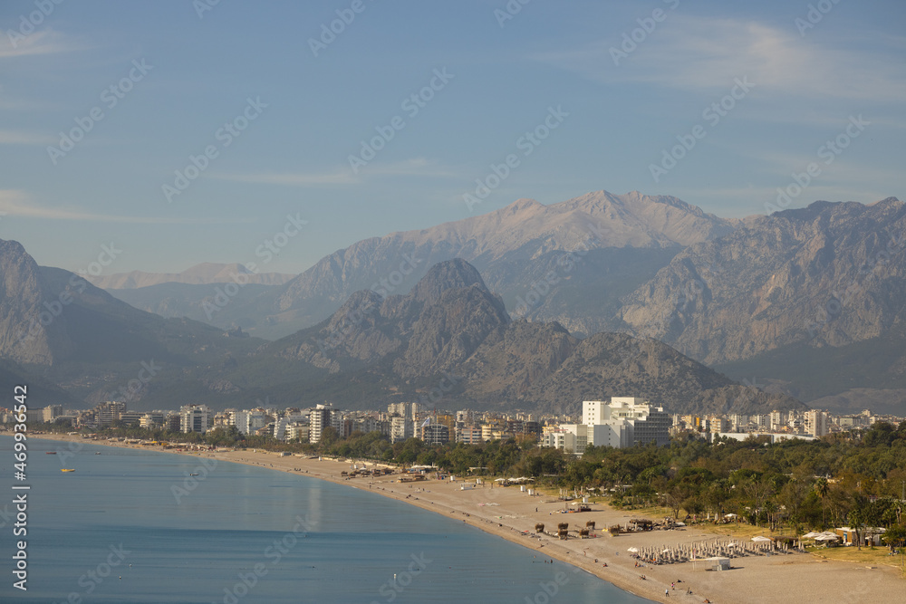 Beautiful city view and nature background