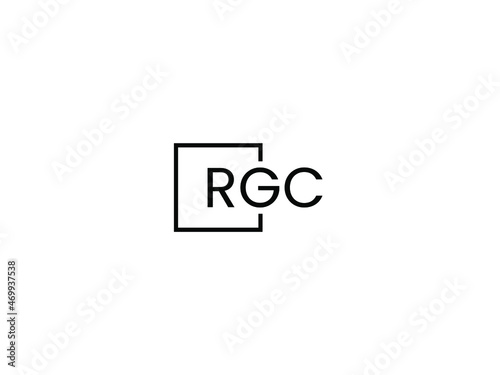 RGC letter initial logo design vector illustration