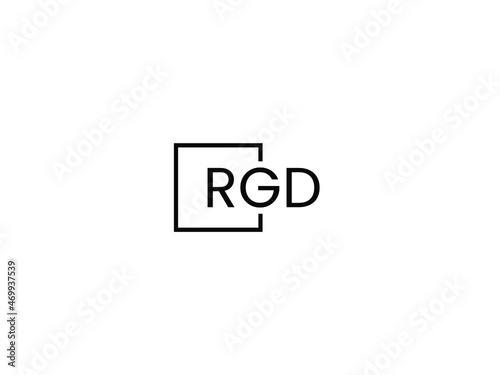 RGD letter initial logo design vector illustration