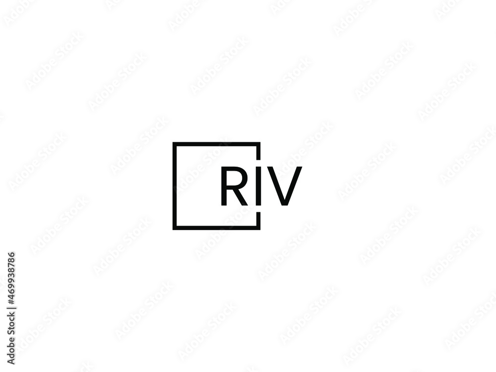 RIV letter initial logo design vector illustration RIV letter initial logo design vector illustration