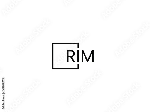 RIM letter initial logo design vector illustration
