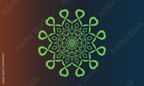 Vintage colorful Mandala with floral ornament Indian style Free Vector