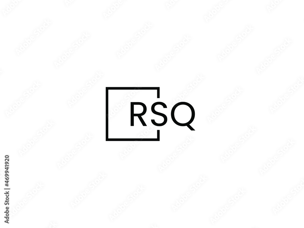 Fototapeta premium RSQ letter initial logo design vector illustration