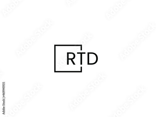 RTD letter initial logo design vector illustration