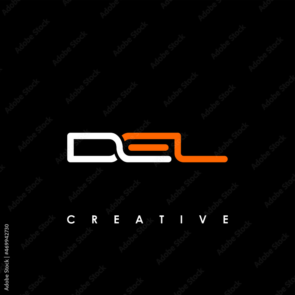 DEL Letter Initial Logo Design Template Vector Illustration