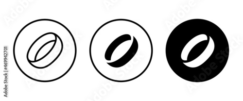 Wedding rings icon Bride and groom jewelery. Marriage. Diamond ring engagement icon button, vector, sign, symbol, logo, illustration, editable stroke, flat design style isolated on white