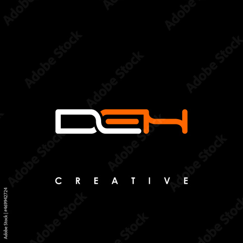 DEH Letter Initial Logo Design Template Vector Illustration photo