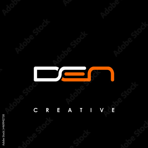 DEN Letter Initial Logo Design Template Vector Illustration