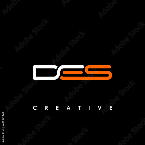 DES Letter Initial Logo Design Template Vector Illustration