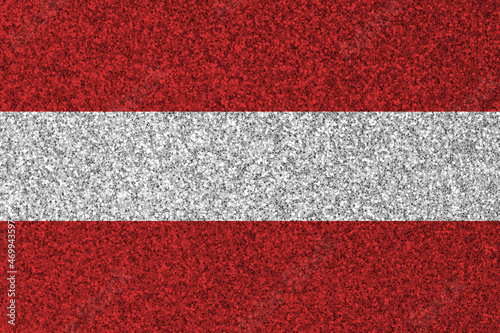 Patriotic glitter background in color of Austria flag