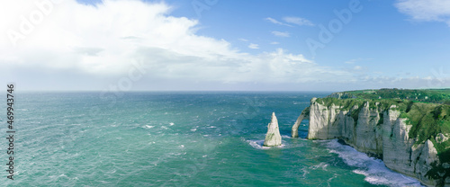 Klippen von Etretat Panoramaansicht