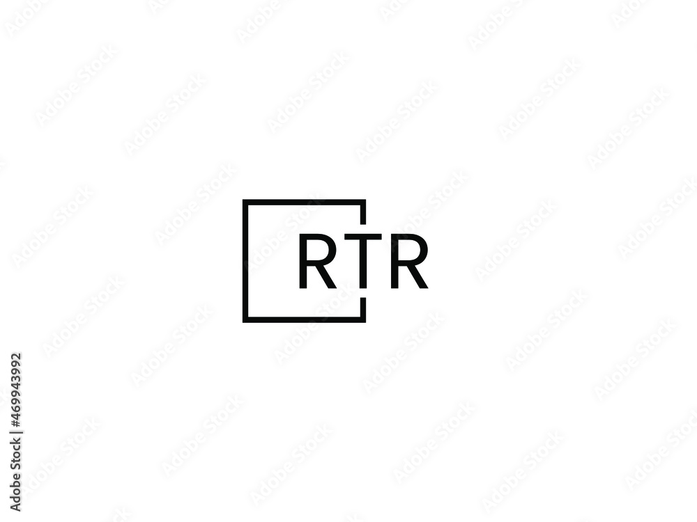 RTR letter initial logo design vector illustration RTR letter initial logo design vector illustration
