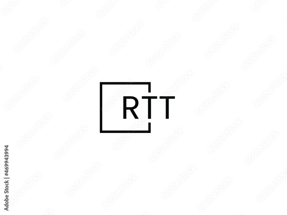 Fototapeta premium RTT letter initial logo design vector illustration