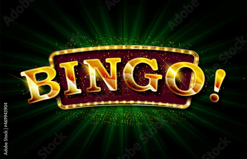 Bingo banner. Beautiful greeting card