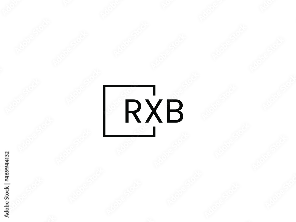 Obraz premium RXB letter initial logo design vector illustration